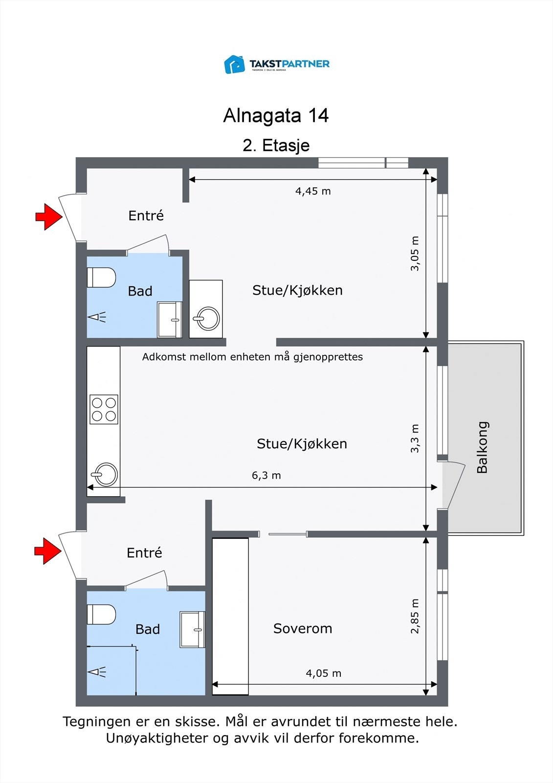 Plantegning Galleribilde