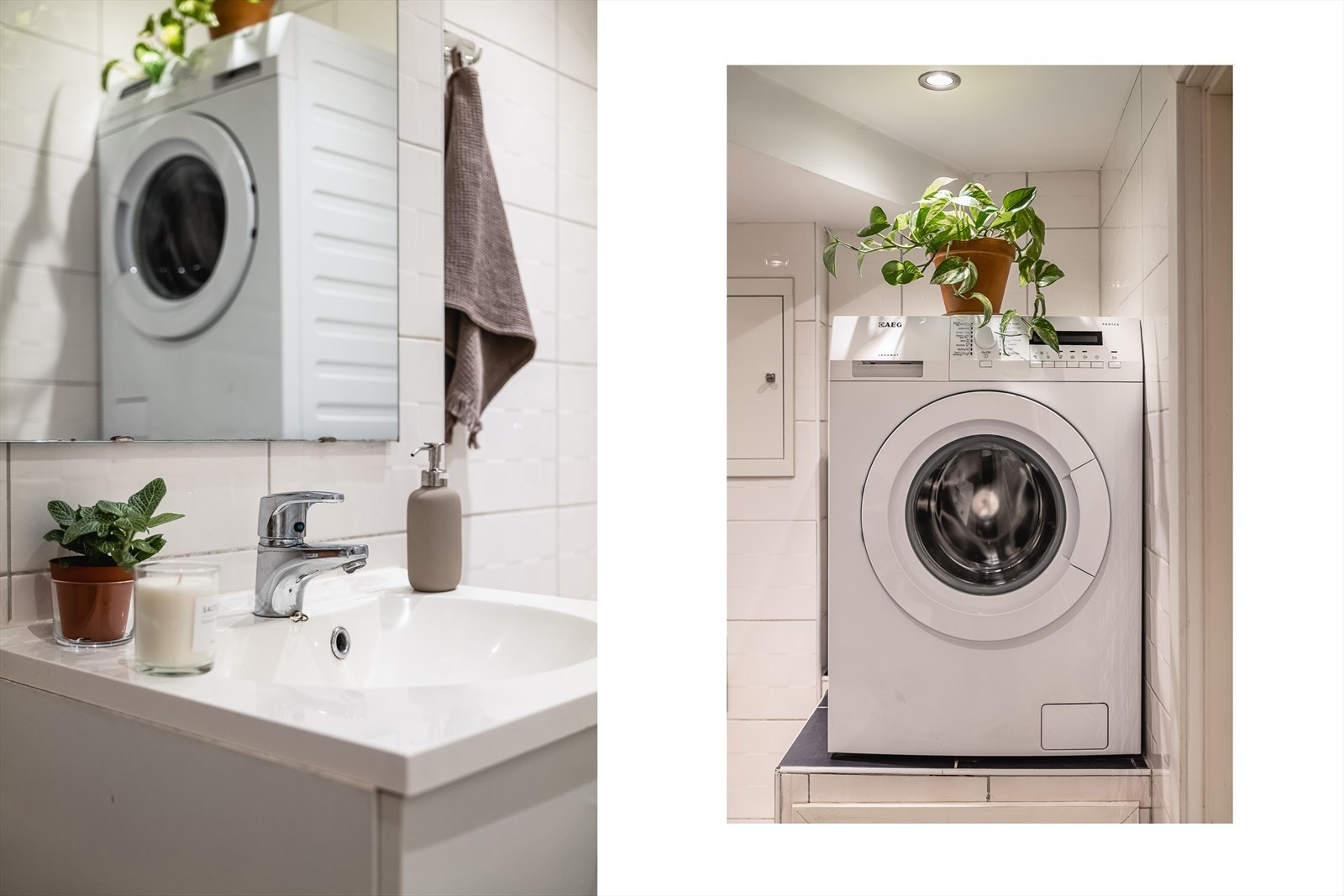 Varmtvannsbereder (ny 2022) i boks, vaskemaskin på toppen medfølger salget. Galleribilde