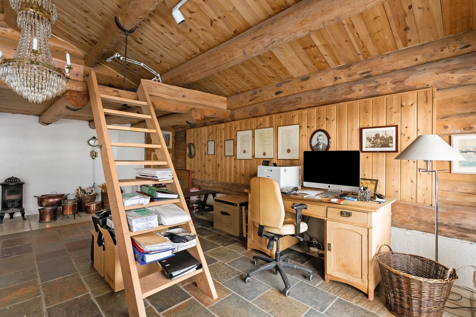 Annekset kan brukes som hjemmekontor. Galleribilde