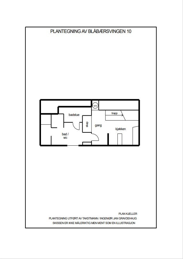 Plantegning kjeller Galleribilde