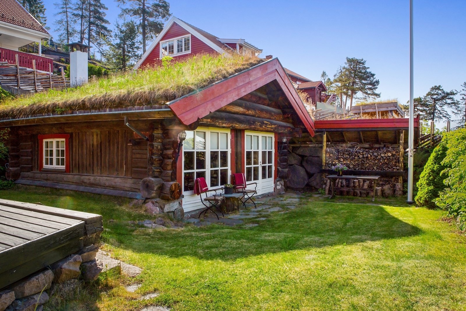 Huset har et separat anneks i hagen med innlagt strøm og vann. Galleribilde