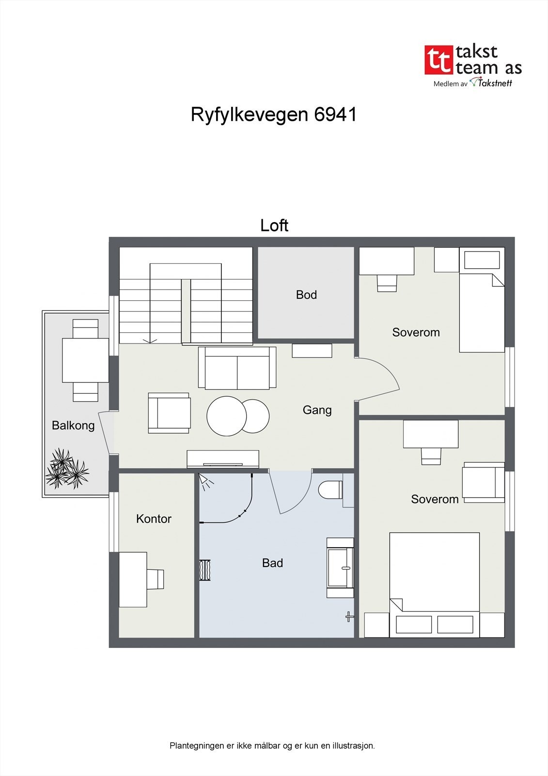 Floorplan letterhead - Ryfylkevegen 6941 - Loft - 2D Floor Plan.jpg Galleribilde