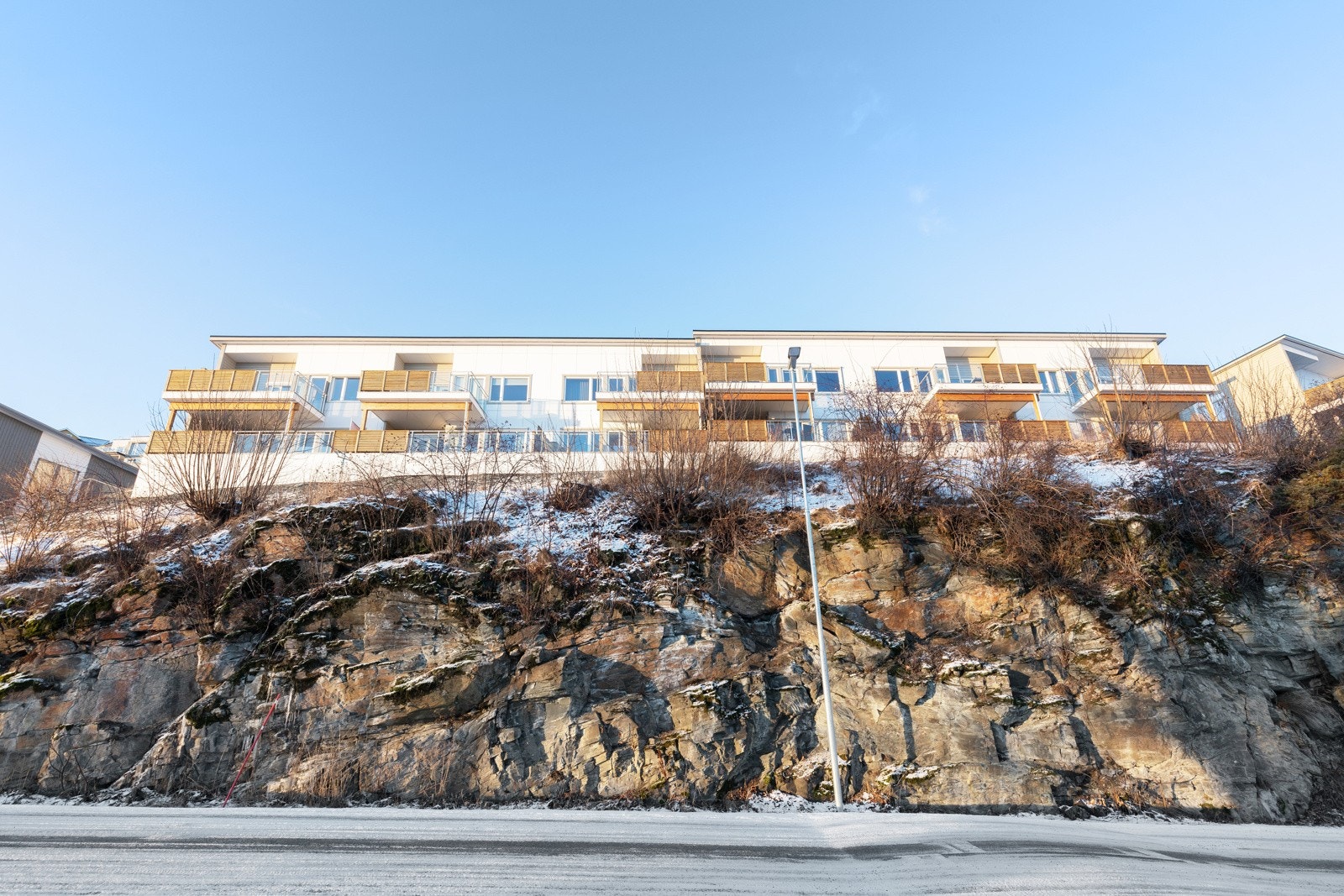Fra leiligheten er det kort vei til sentrum og sykehuset Levanger. Galleribilde