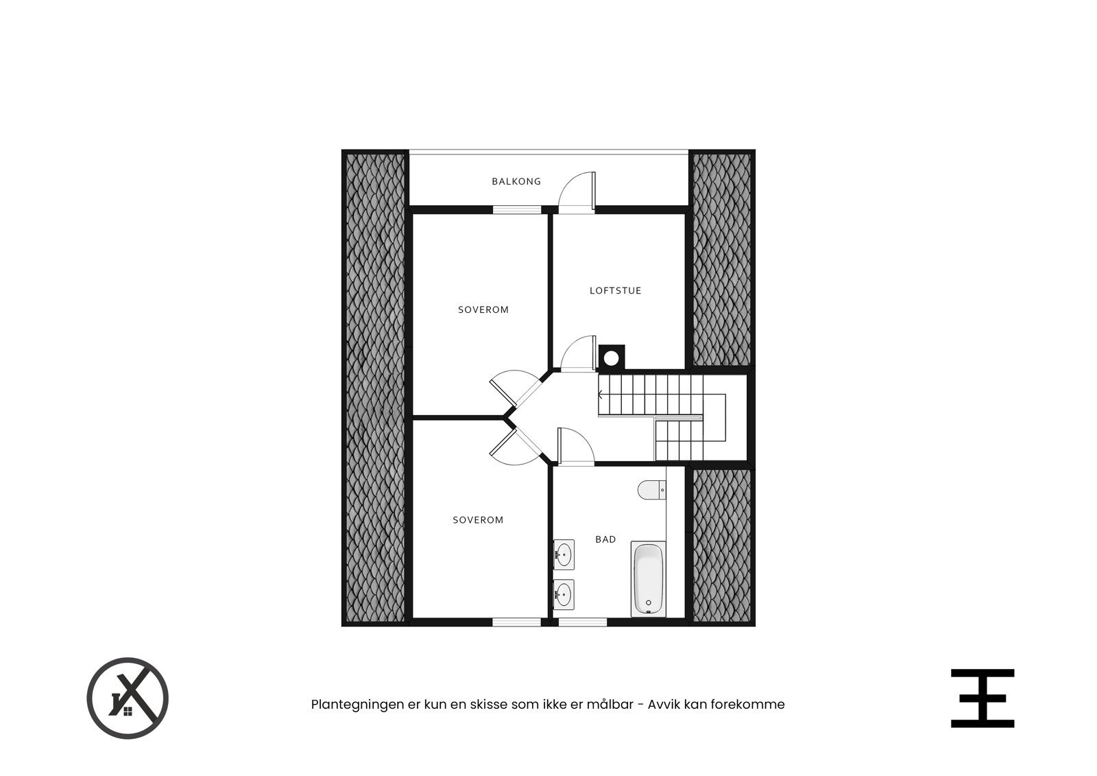 Plantegning andre etasje Galleribilde