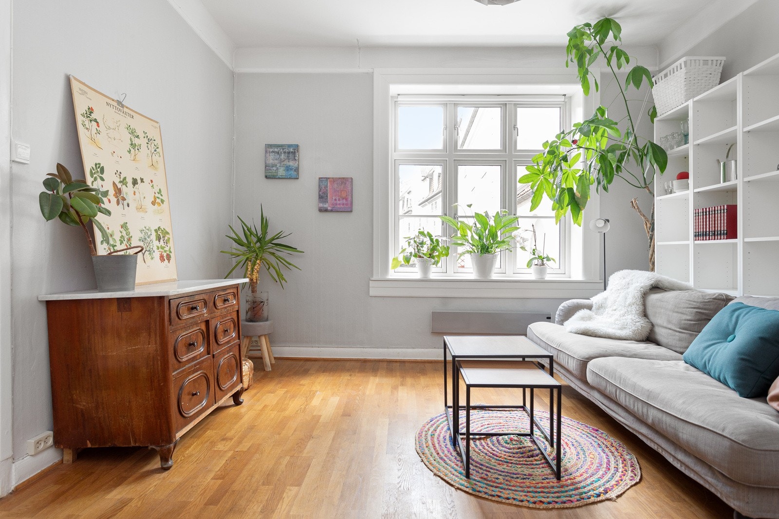 Den store klassiske vindusflaten slipper inn rikelig med naturlig lys. Galleribilde