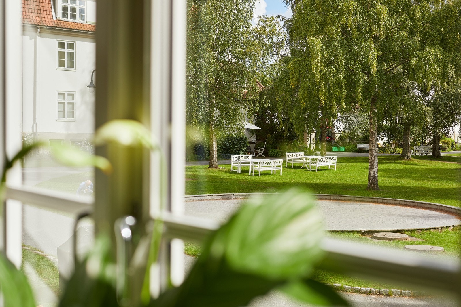 Hyggelig utsyn over de pene fellesarealene. Galleribilde