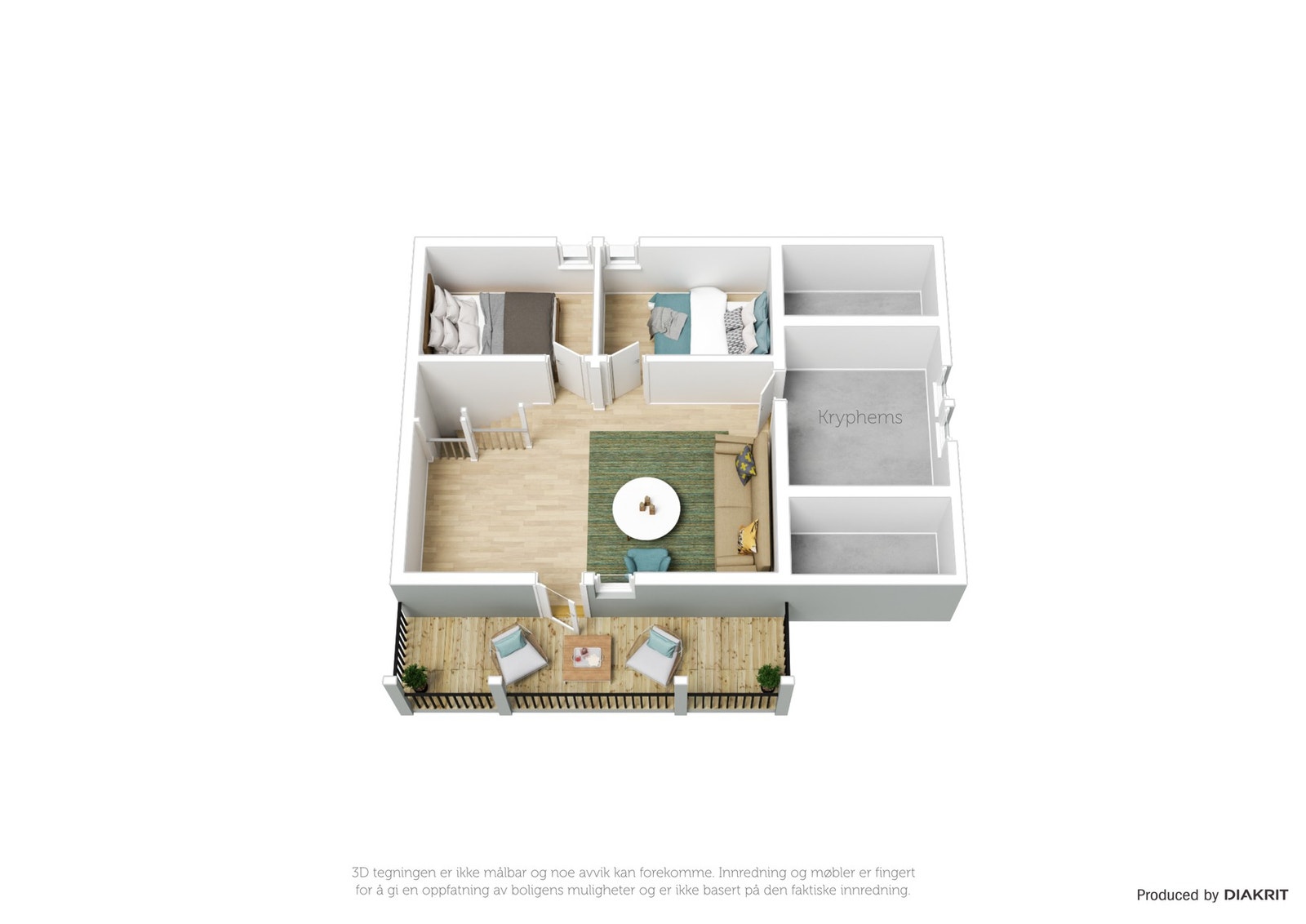 Planskisse 2.etg. Galleribilde