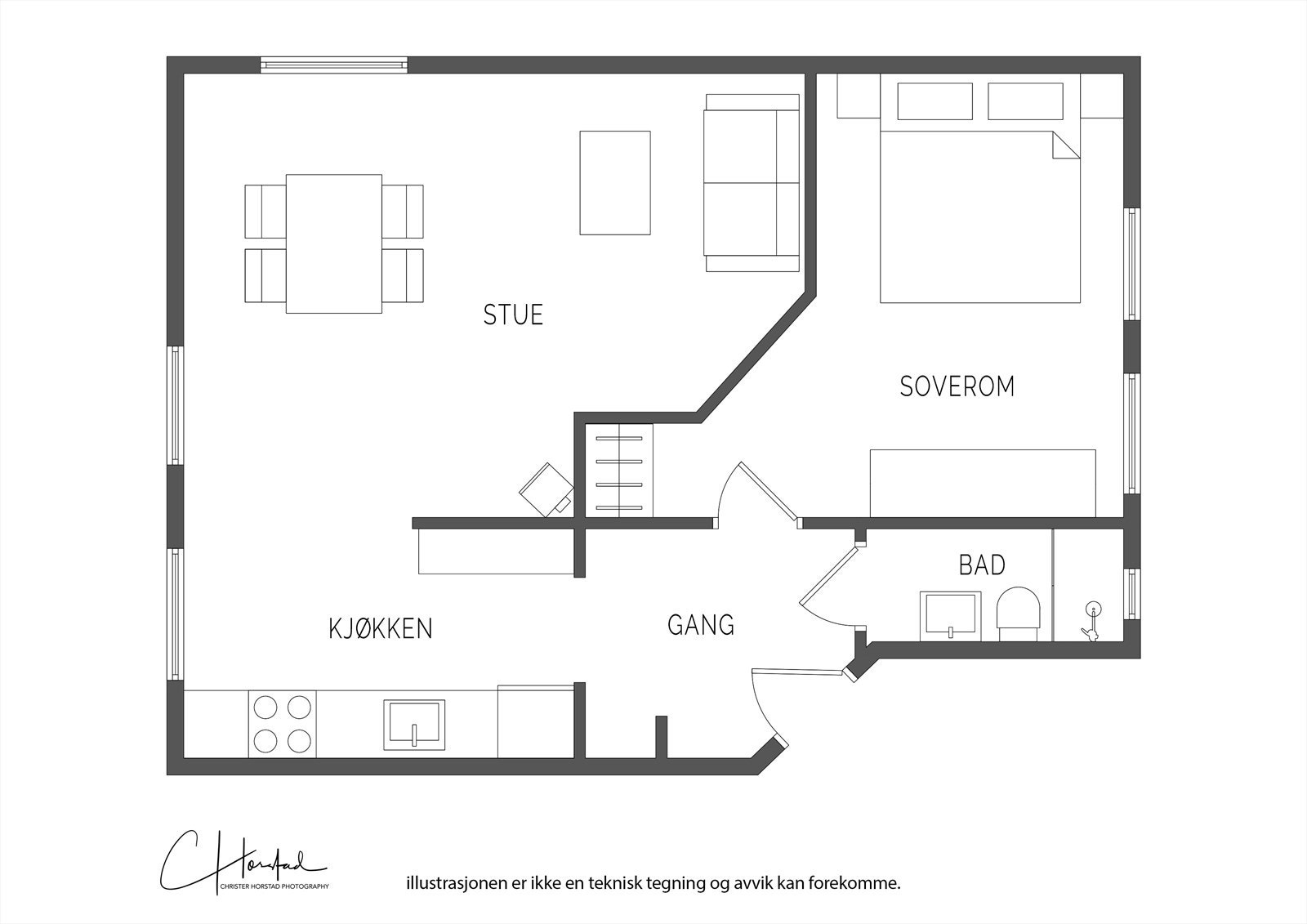 Plantegning. Galleribilde