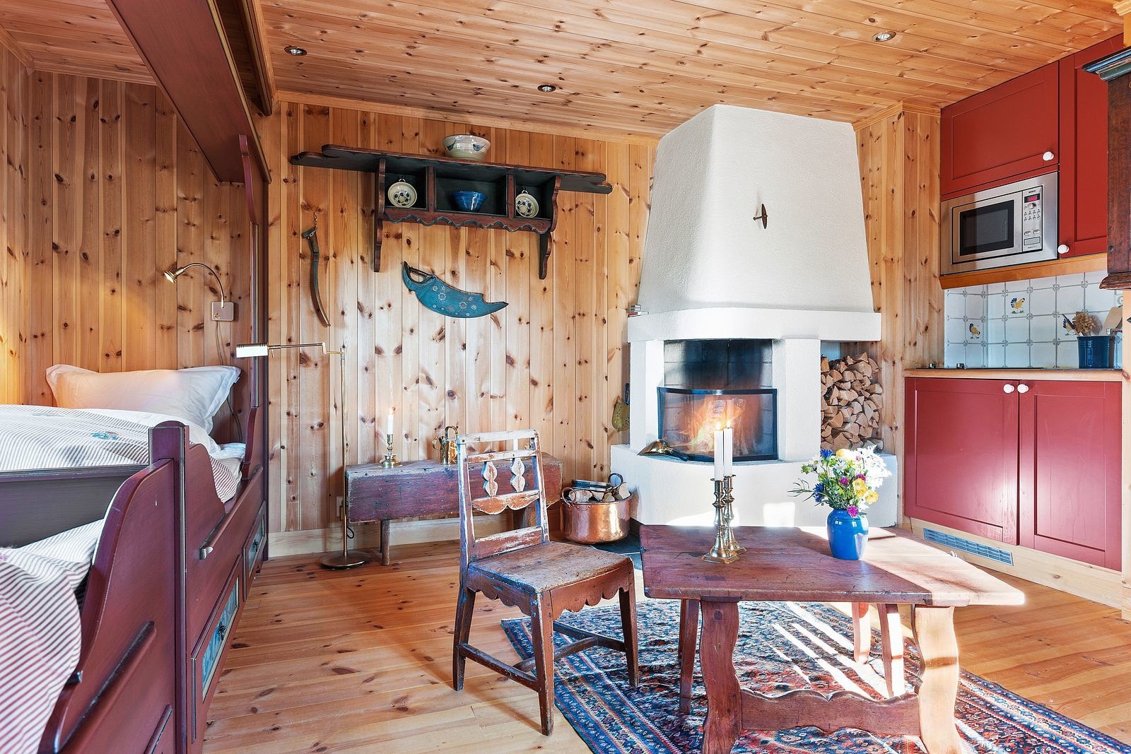 I anneksets første etasje er det også 2 innbygde senger. Galleribilde