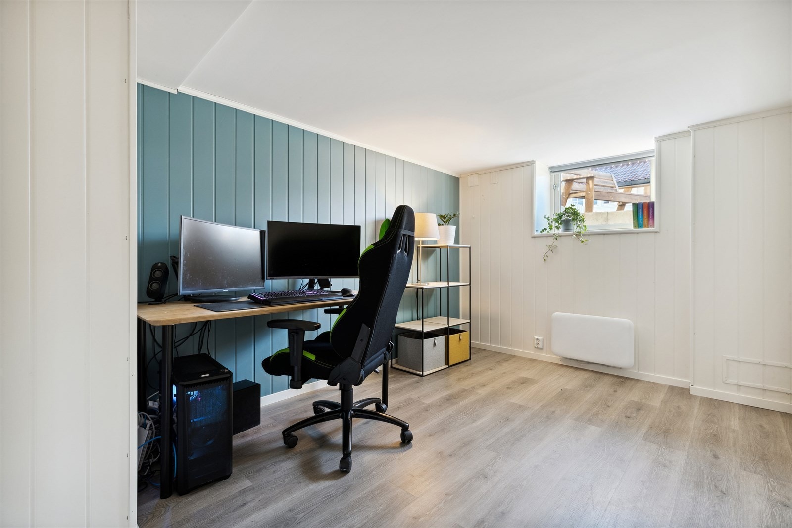 Innredet rom i kjeller. Dette rommet er ikke byggemeldt kommunen. Galleribilde