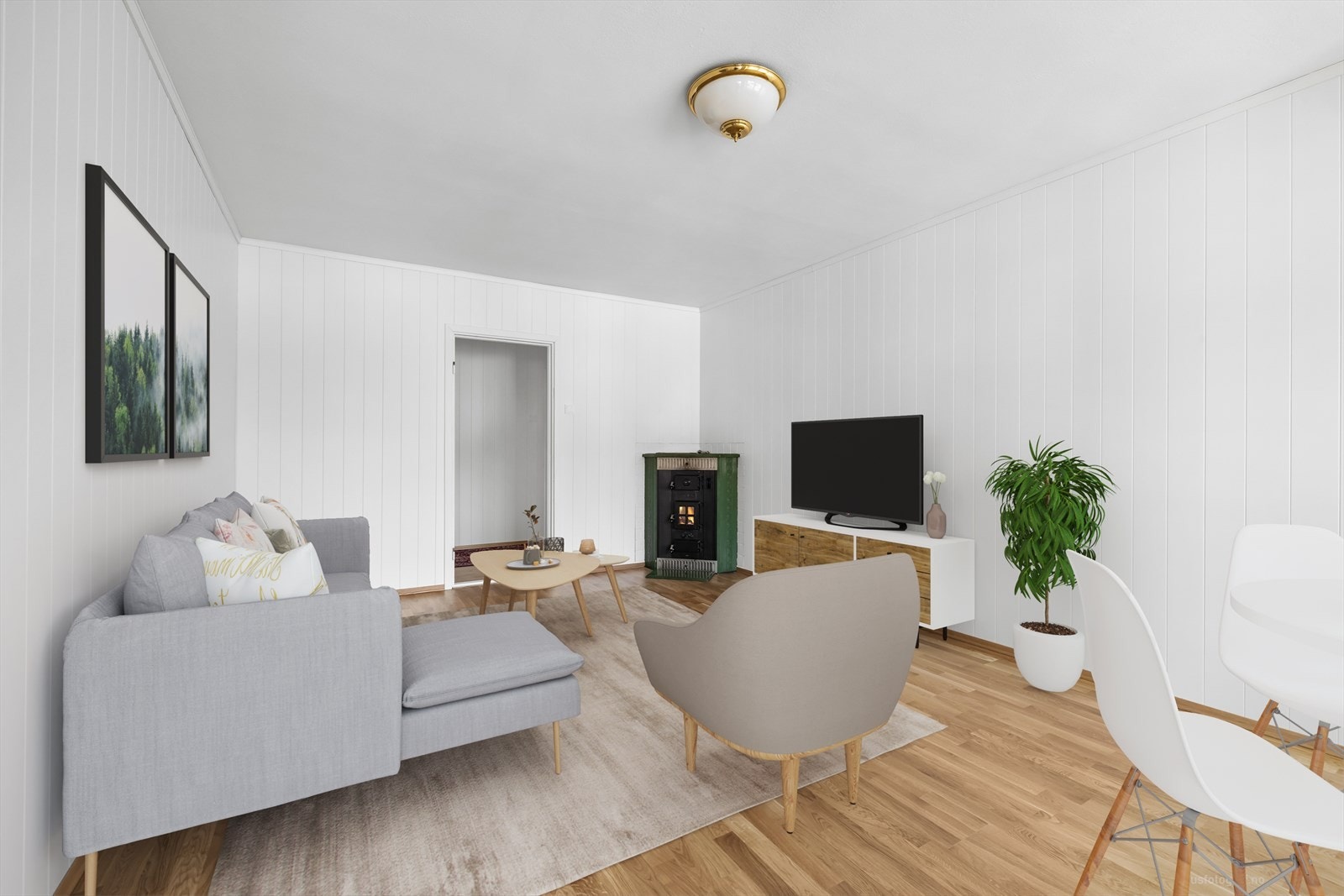 Stue - Digital styling Galleribilde