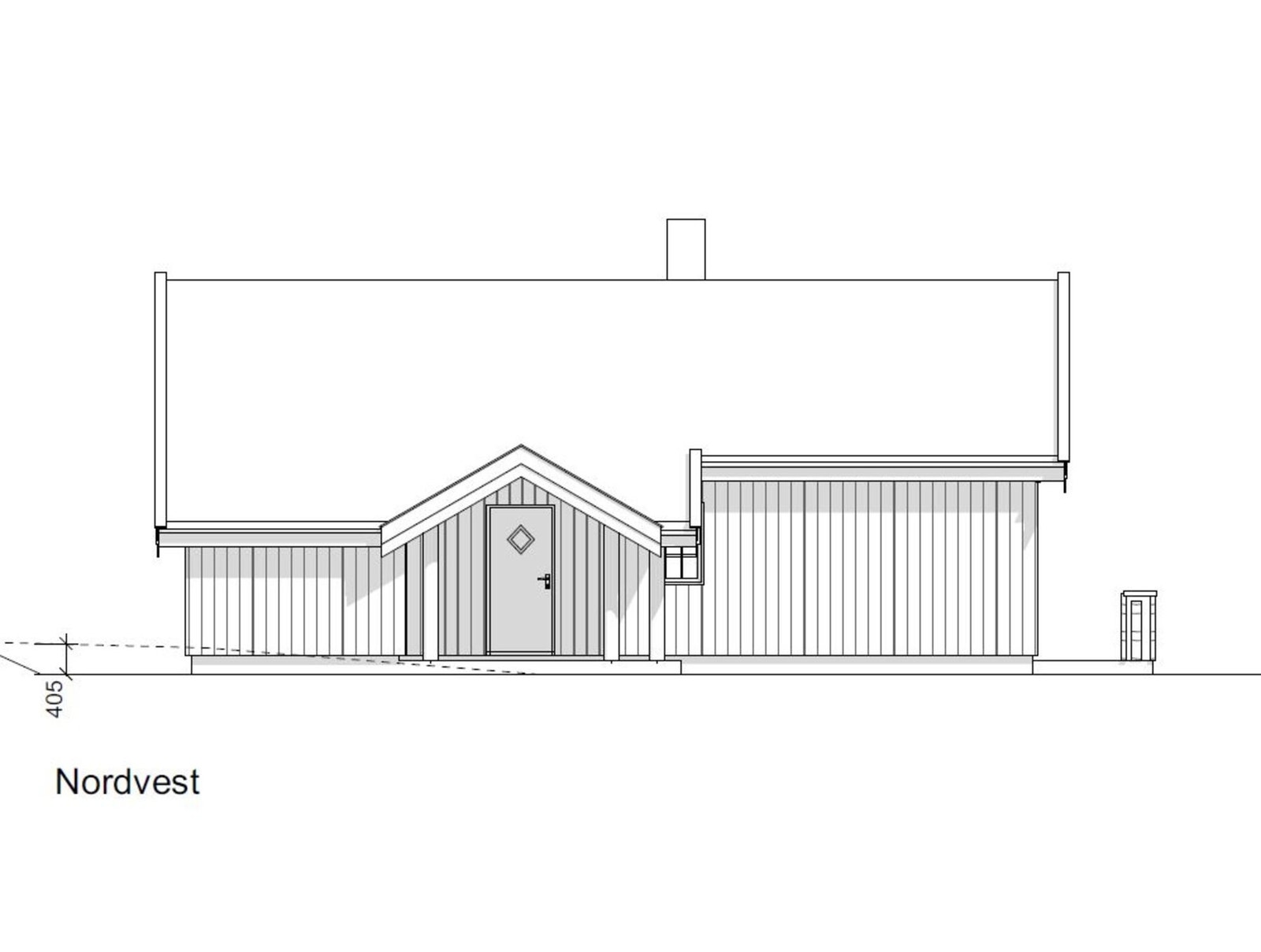 Fasade mot nordvest, Rondablikk 85 tilpasset Galleribilde