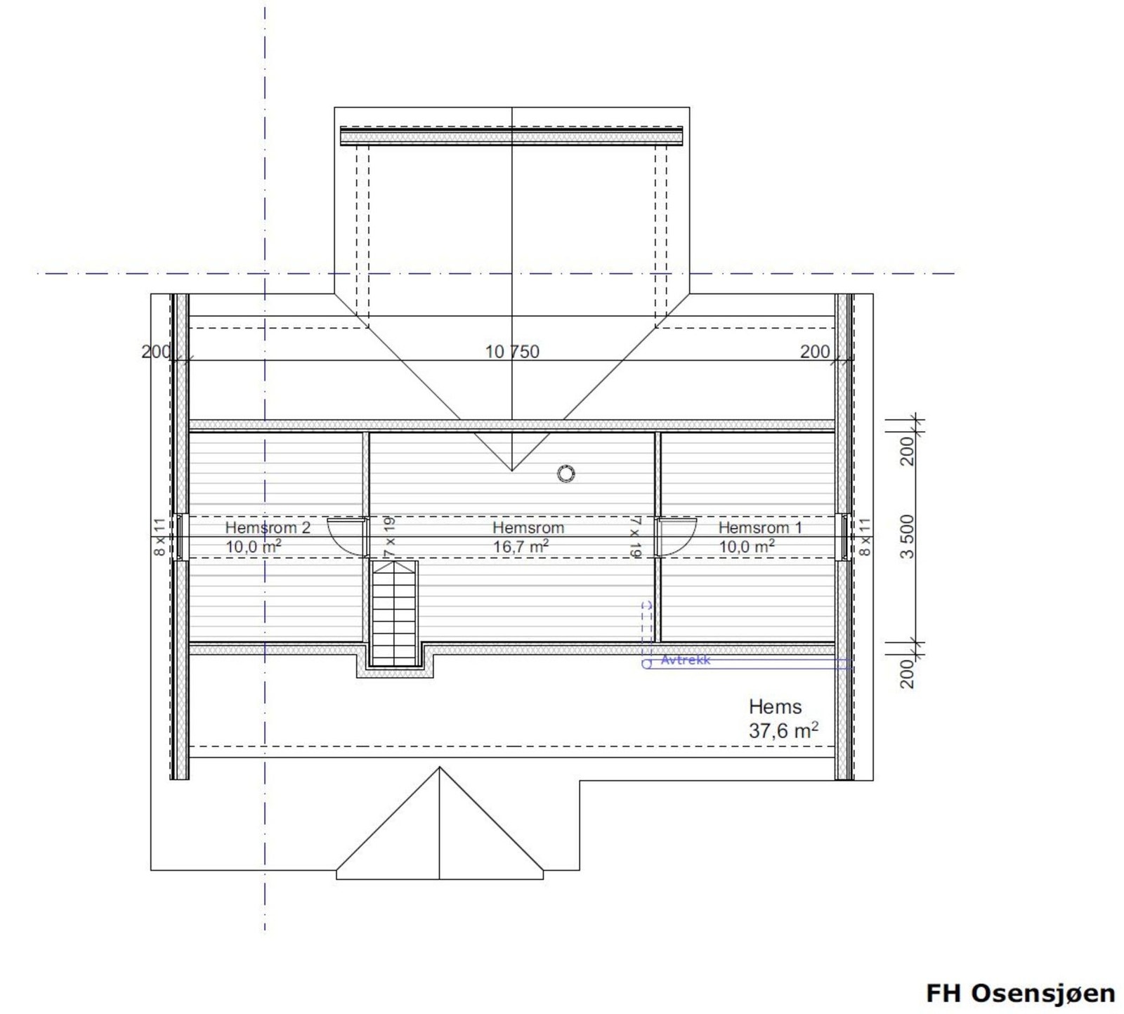 Plantegning hems Rondablikk 85 tilpasset Galleribilde