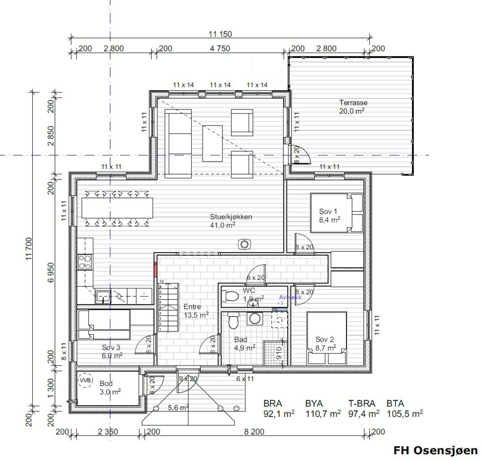 Plantegning hovedplan Rondablikk 85 tilpasset Galleribilde