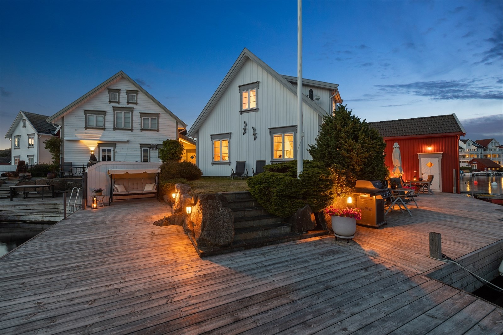 Hyggelig kveldsstemning. Galleribilde