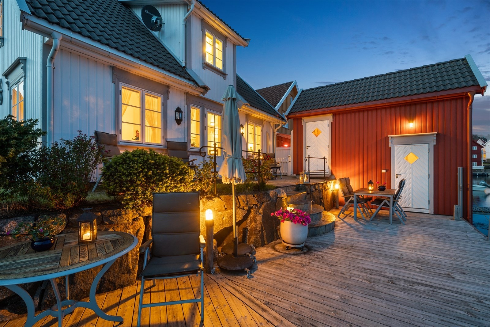 Hyggelig kveldsstemning. Galleribilde