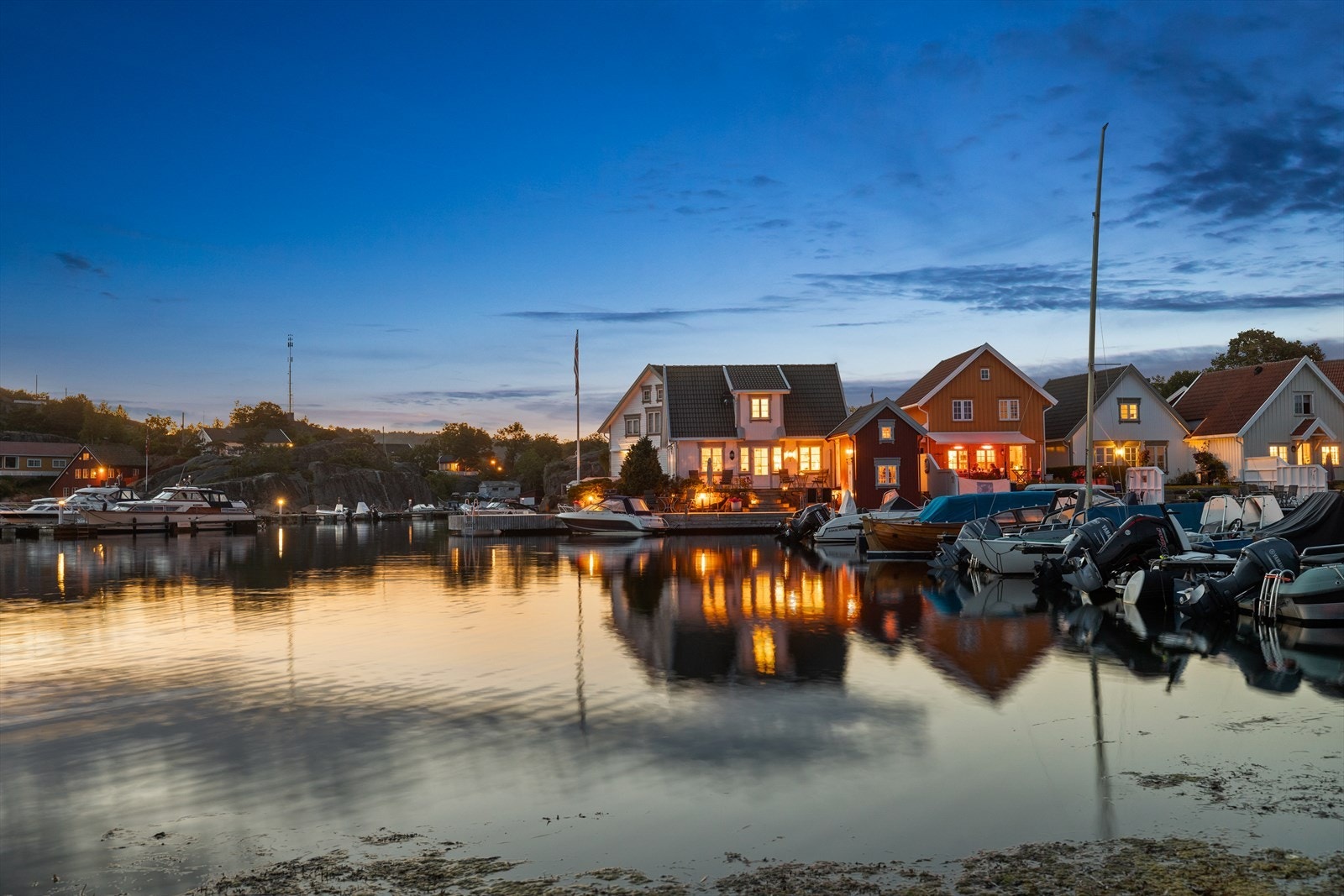 Hyggelig kveldsstemning. Galleribilde