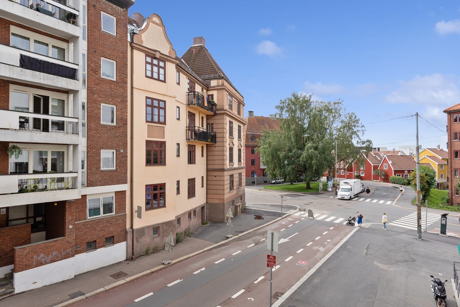 Utsikt fra balkongen Galleribilde