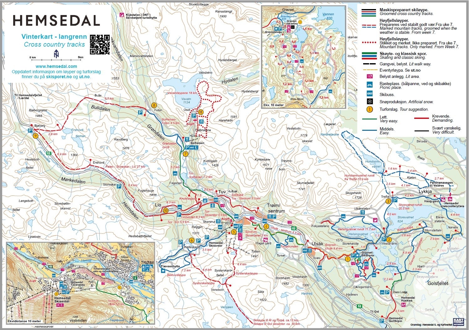 Eiendommen er omringet av et bredt spekter av langrennsnett. Galleribilde