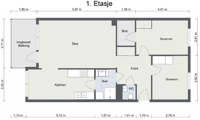 Plantegning Galleribilde
