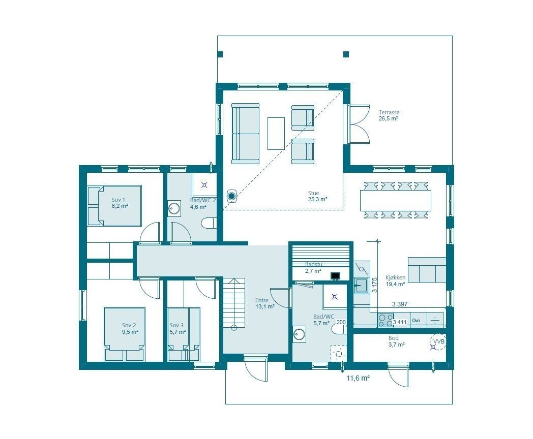 Grunnplan Galleribilde