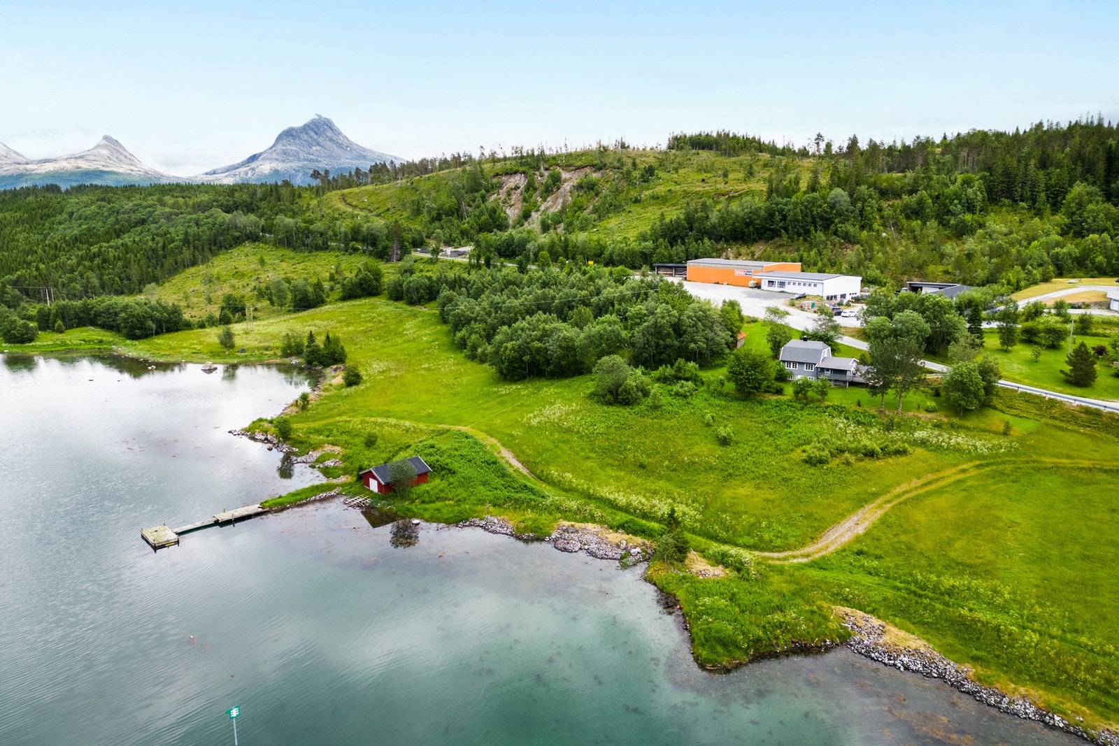 Området er populært og kjent for fiske Galleribilde