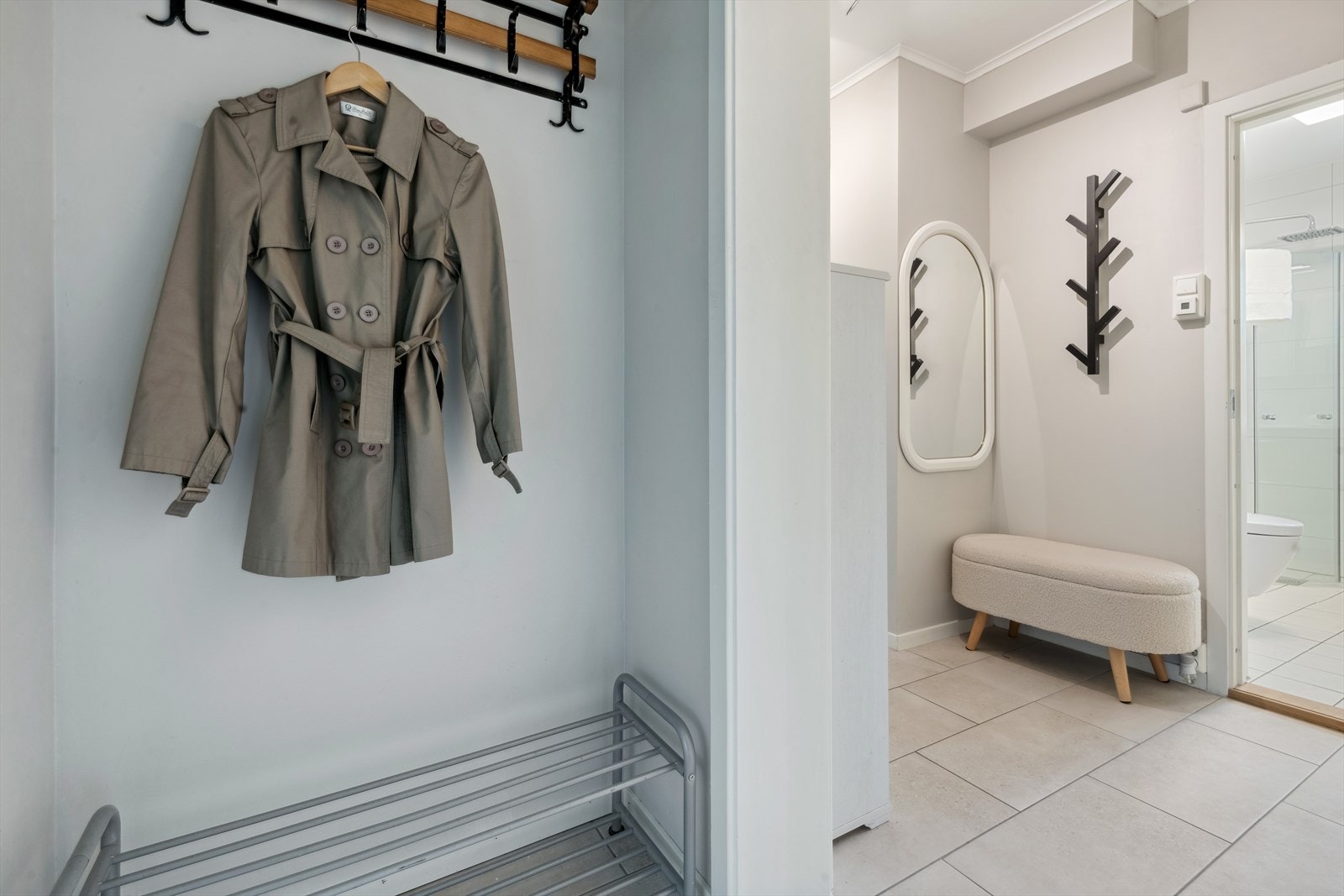 Velkommen inn i en romslig entre. Galleribilde