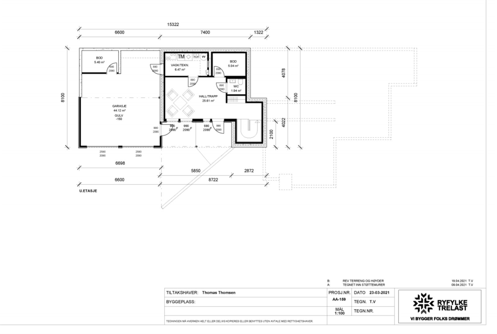 plantegning u.etg Galleribilde