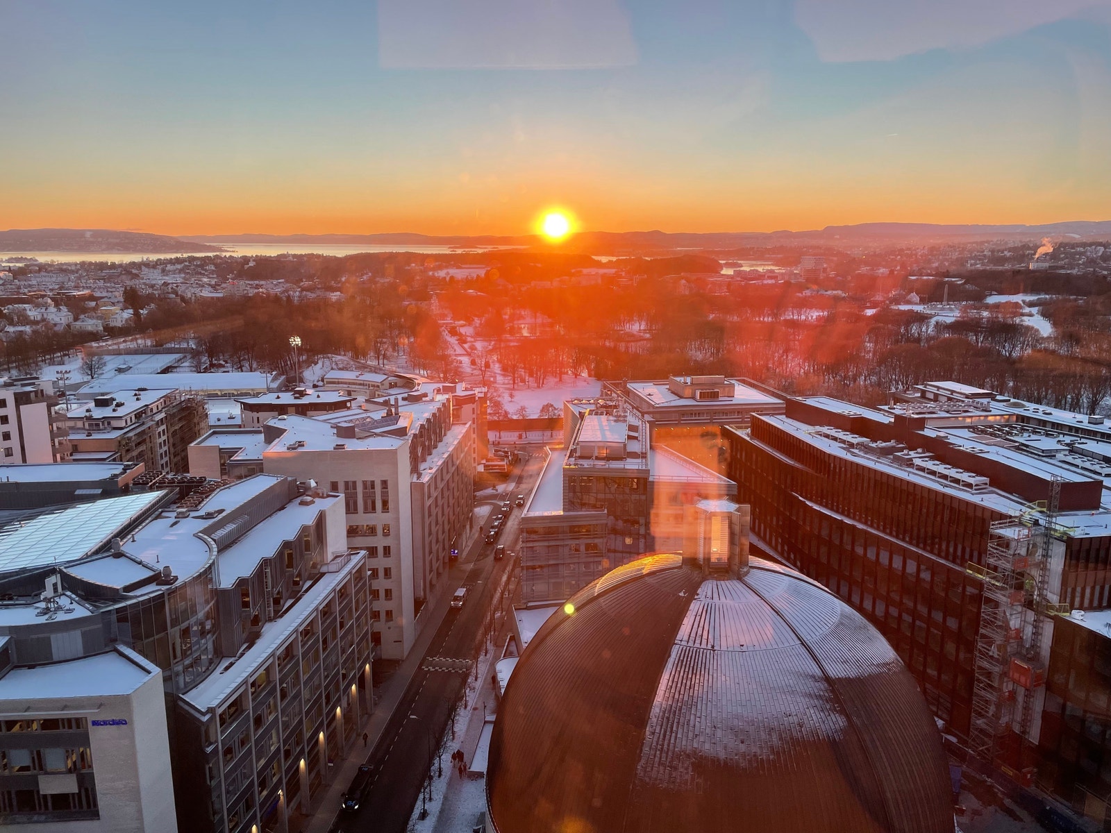 Utsikt fra takterrassen! Galleribilde