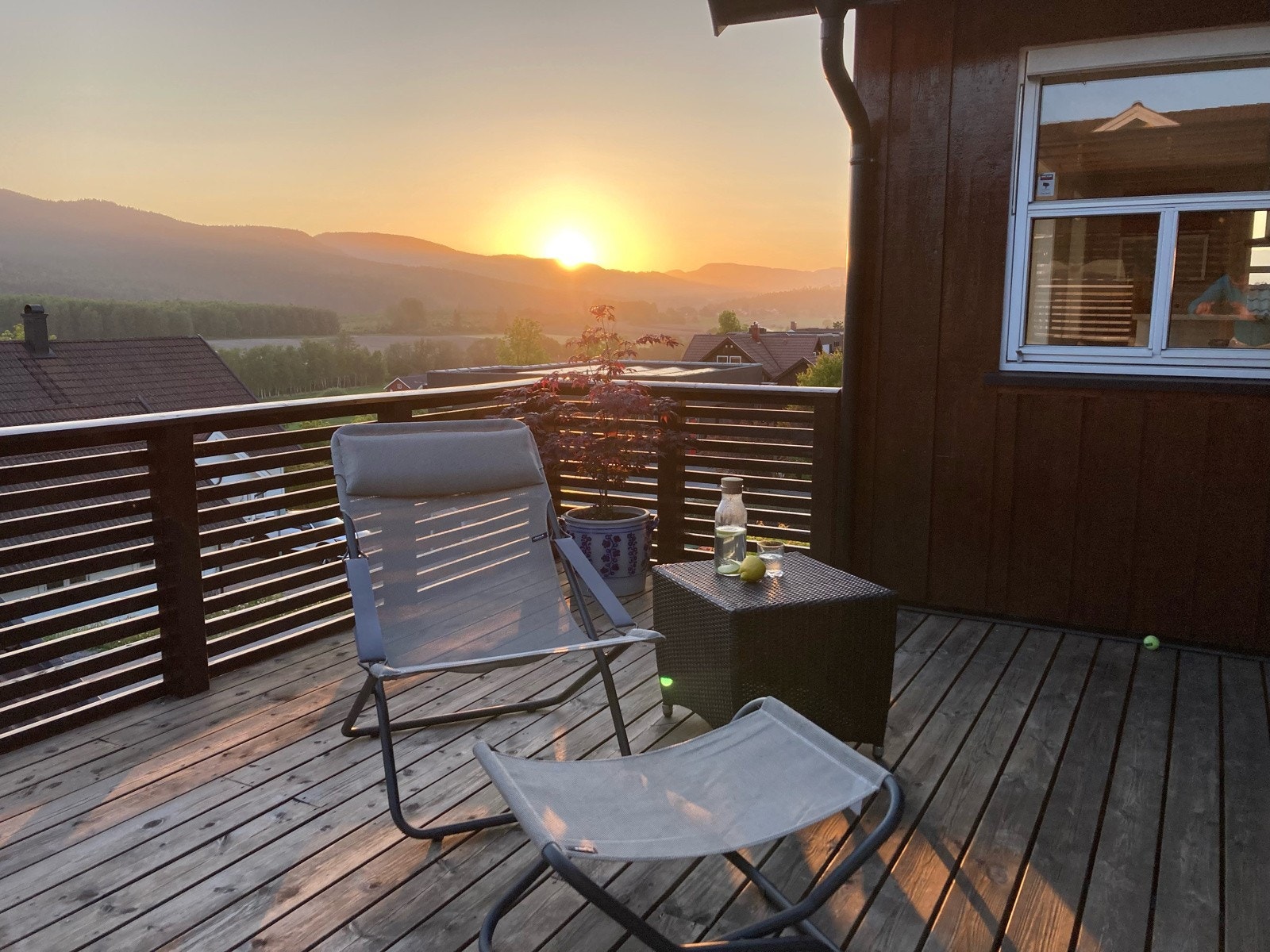 Solnedgang over Ulvskollen Galleribilde