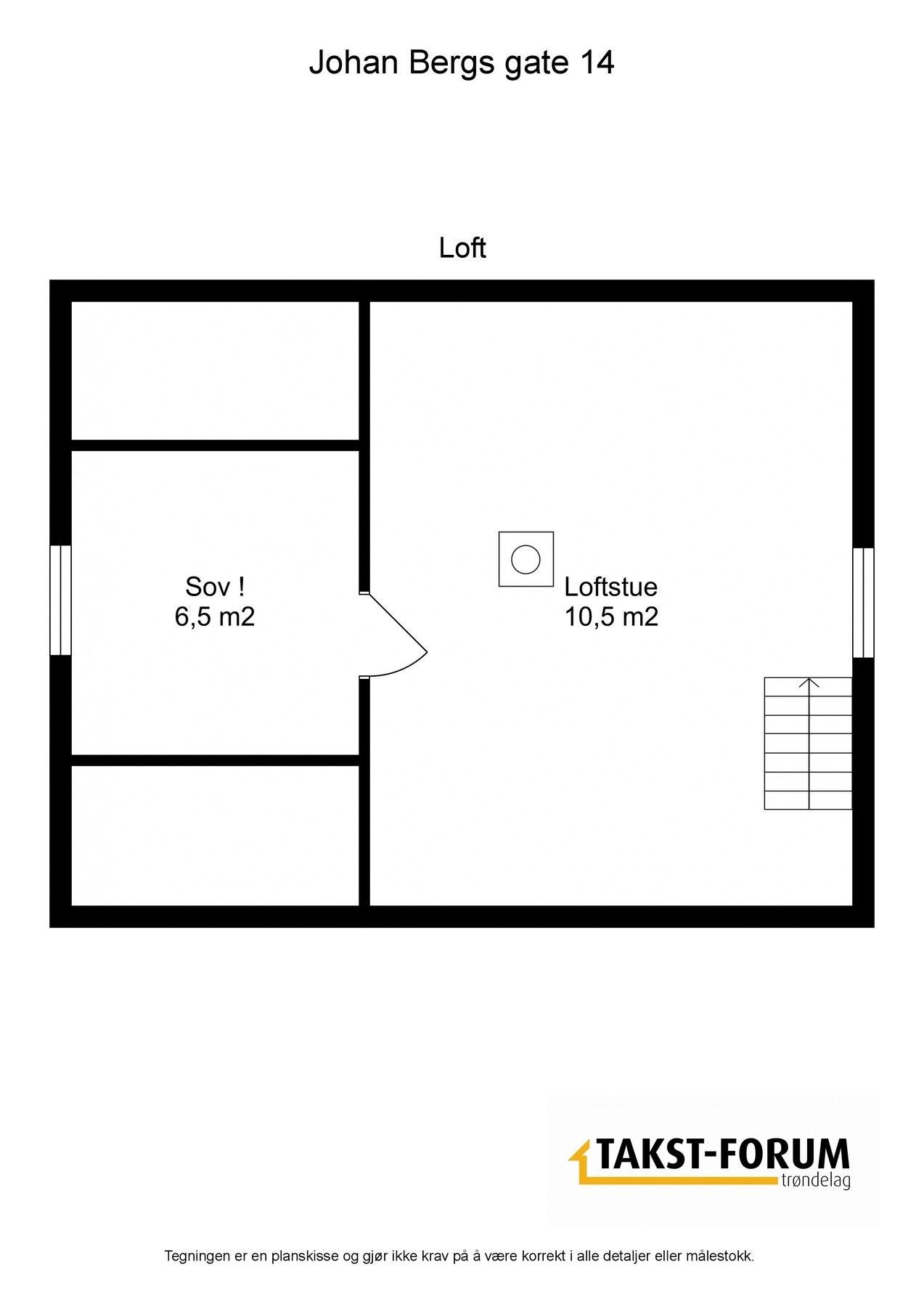 Planskisse - Loft Galleribilde