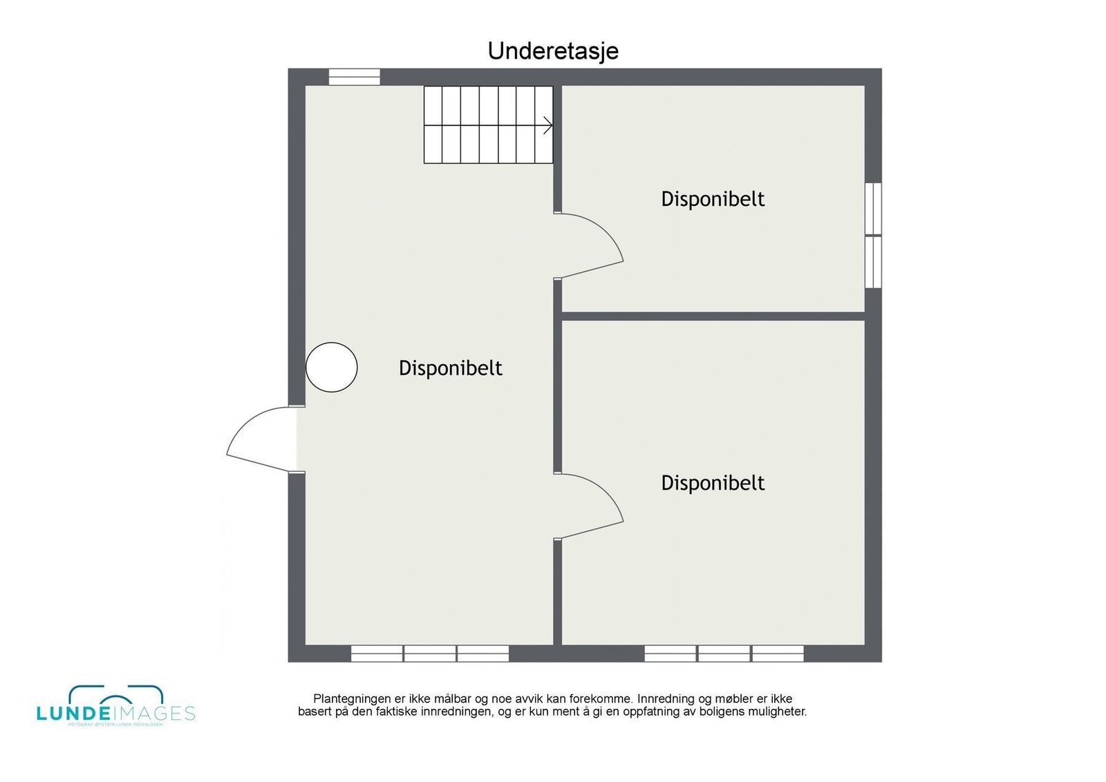 Plantegning underetasje - ikke målbar Galleribilde