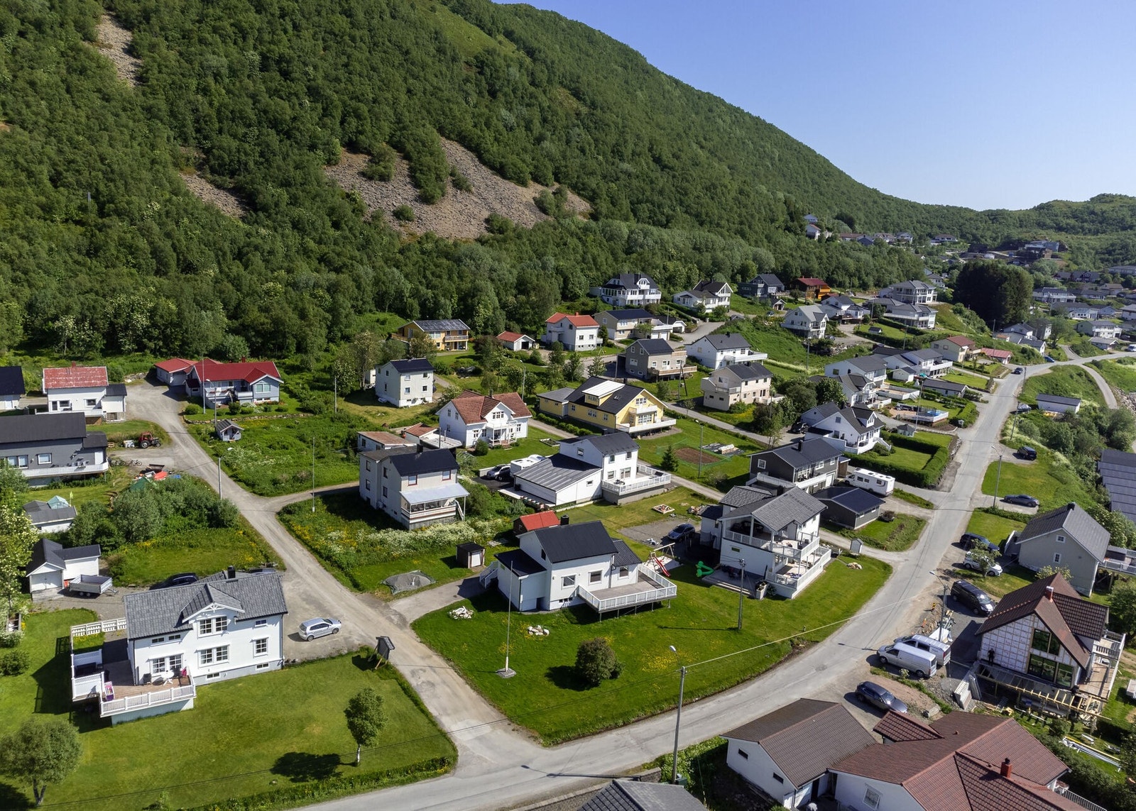 Eiendommen sett fra lufta Galleribilde