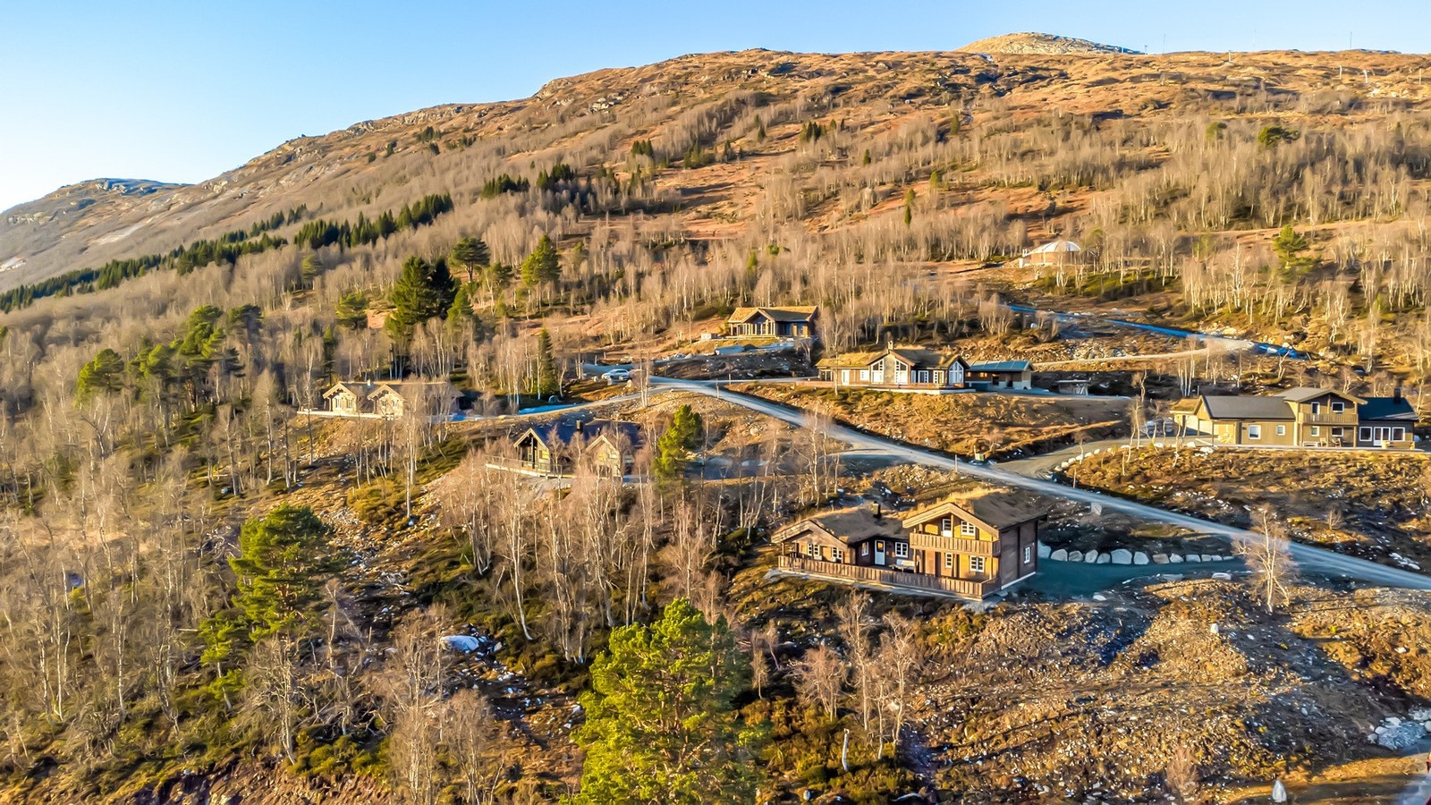 Fasadebilde tatt med drone. Galleribilde