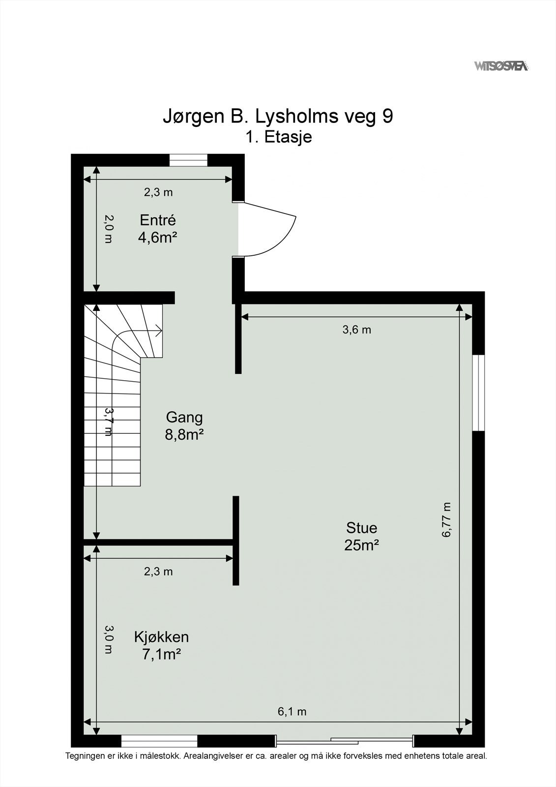 Planskisse første etasje. Galleribilde