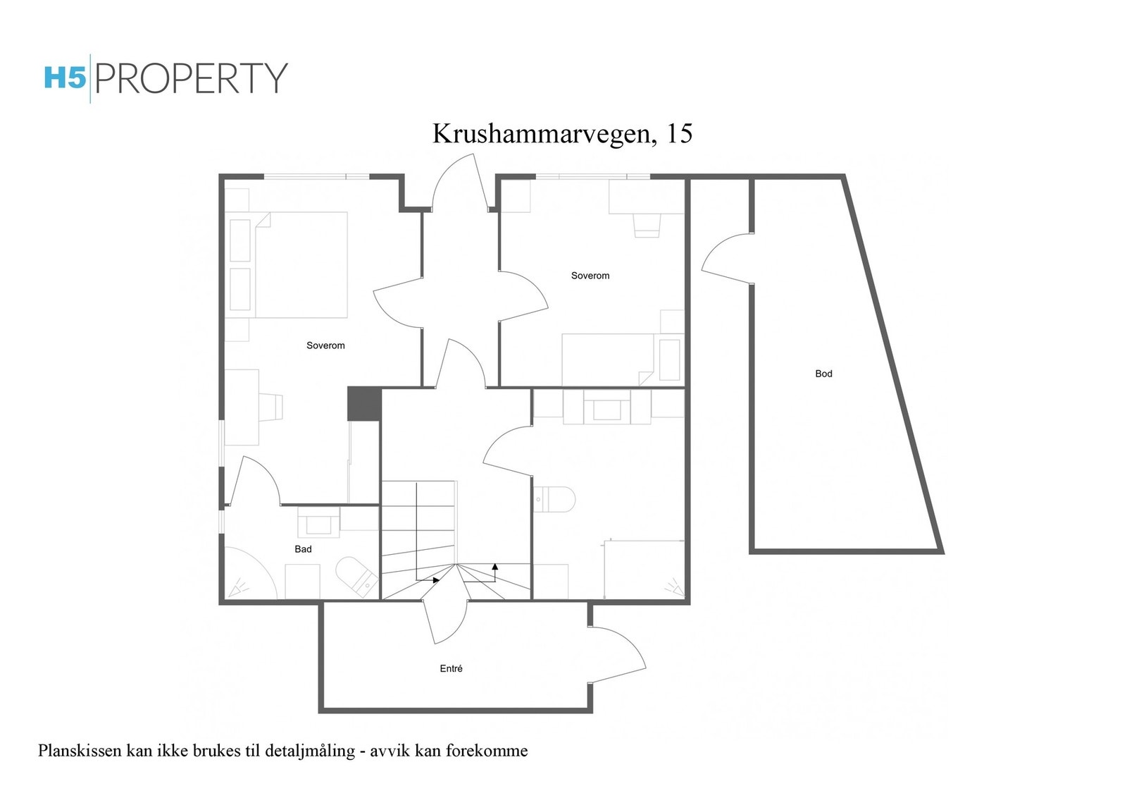 Plantegning underetasje, dagens bruk av boligen. Galleribilde
