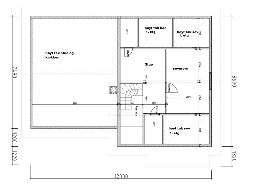 Planløsning plan 2 Galleribilde