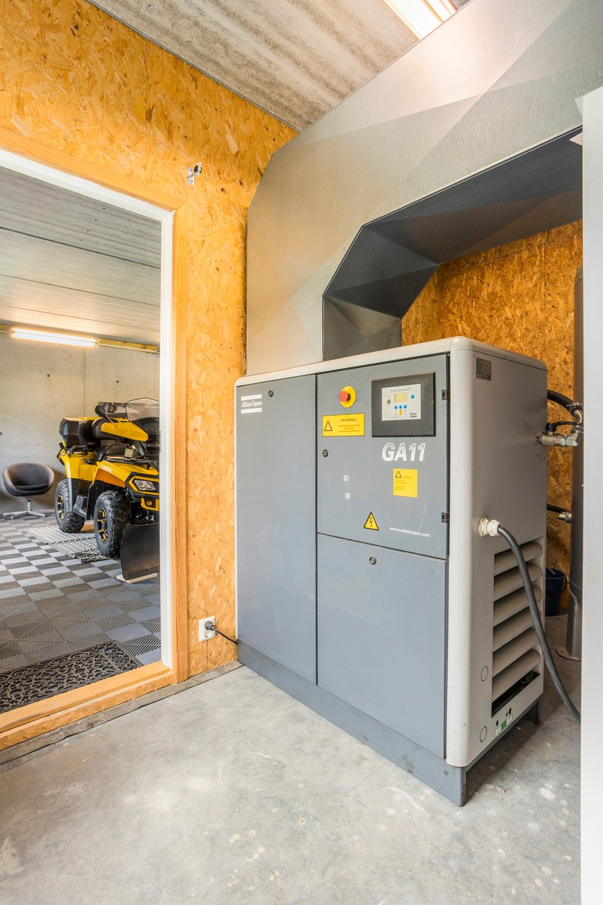 Atlas Copco Kompressor følger med salget Galleribilde