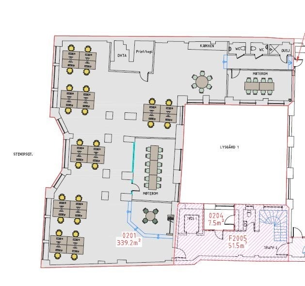 Forslag til planløsning 201 Galleribilde