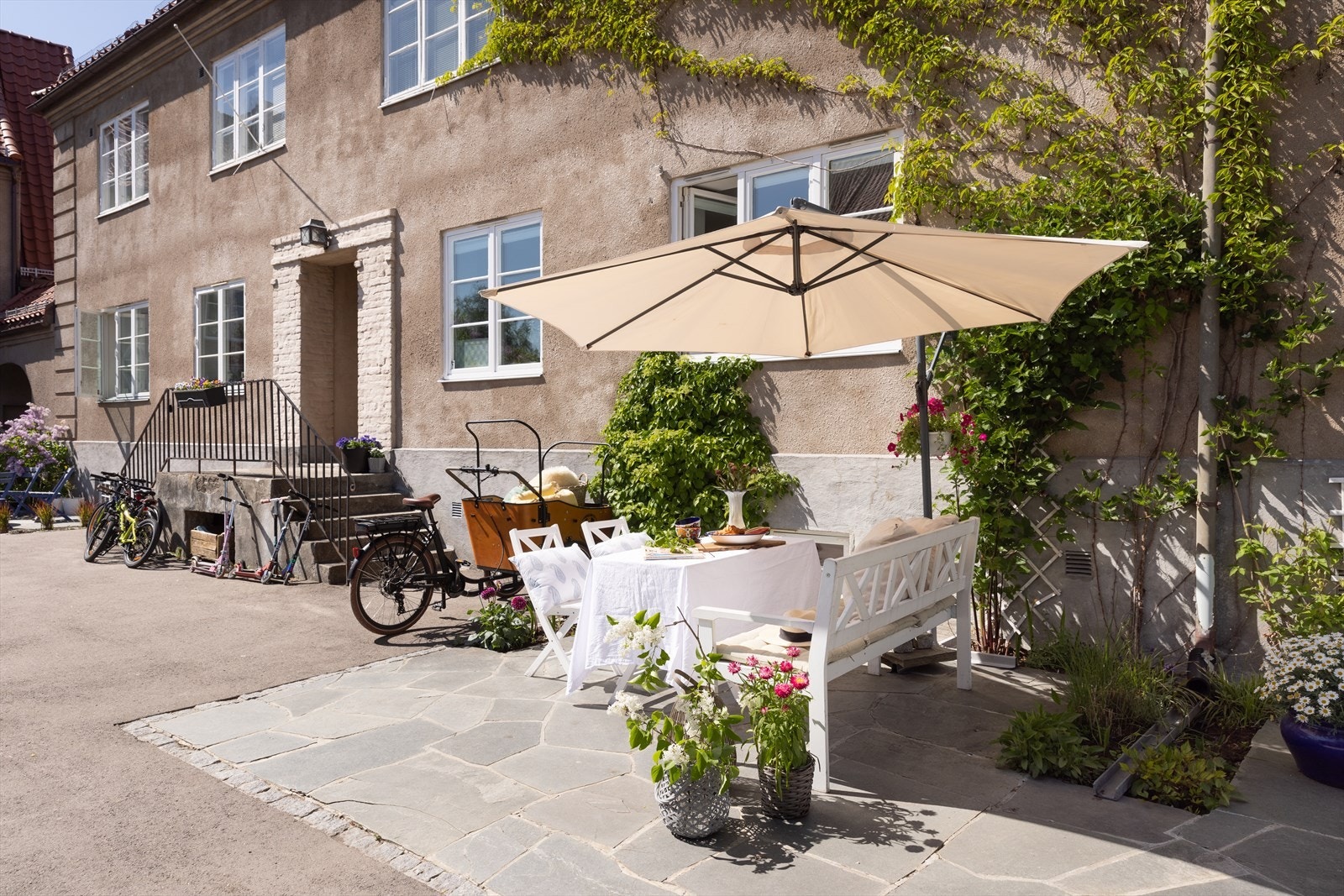 Her kan man forflytte seg etter solen. Galleribilde