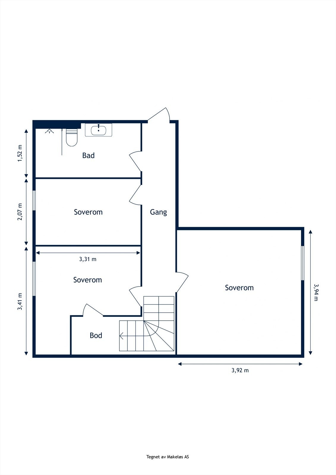Plantegning kjeller. Galleribilde