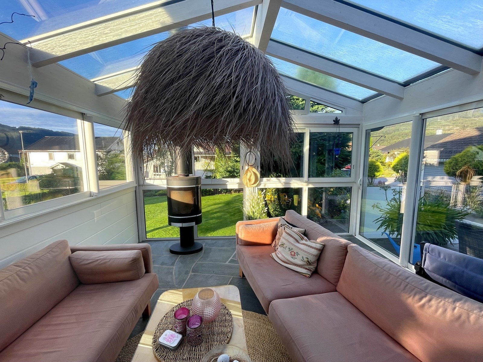 Vinterstue sommer Galleribilde