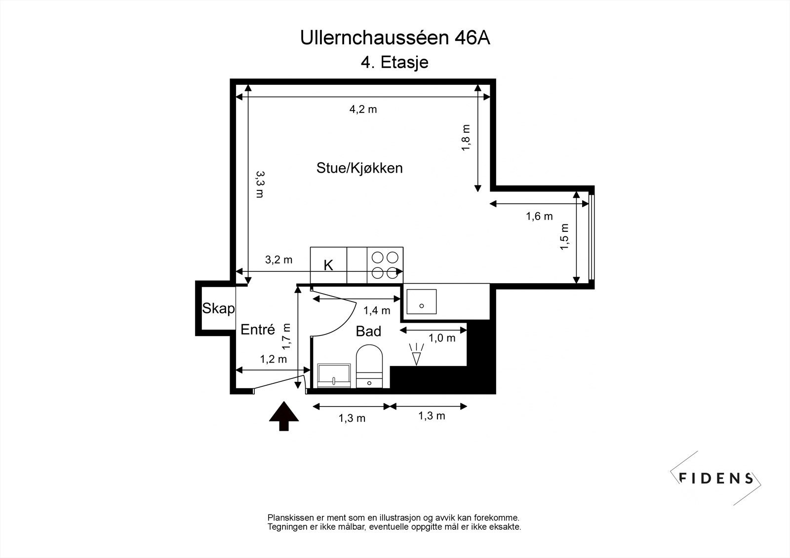 Plantegning til orientering. Galleribilde