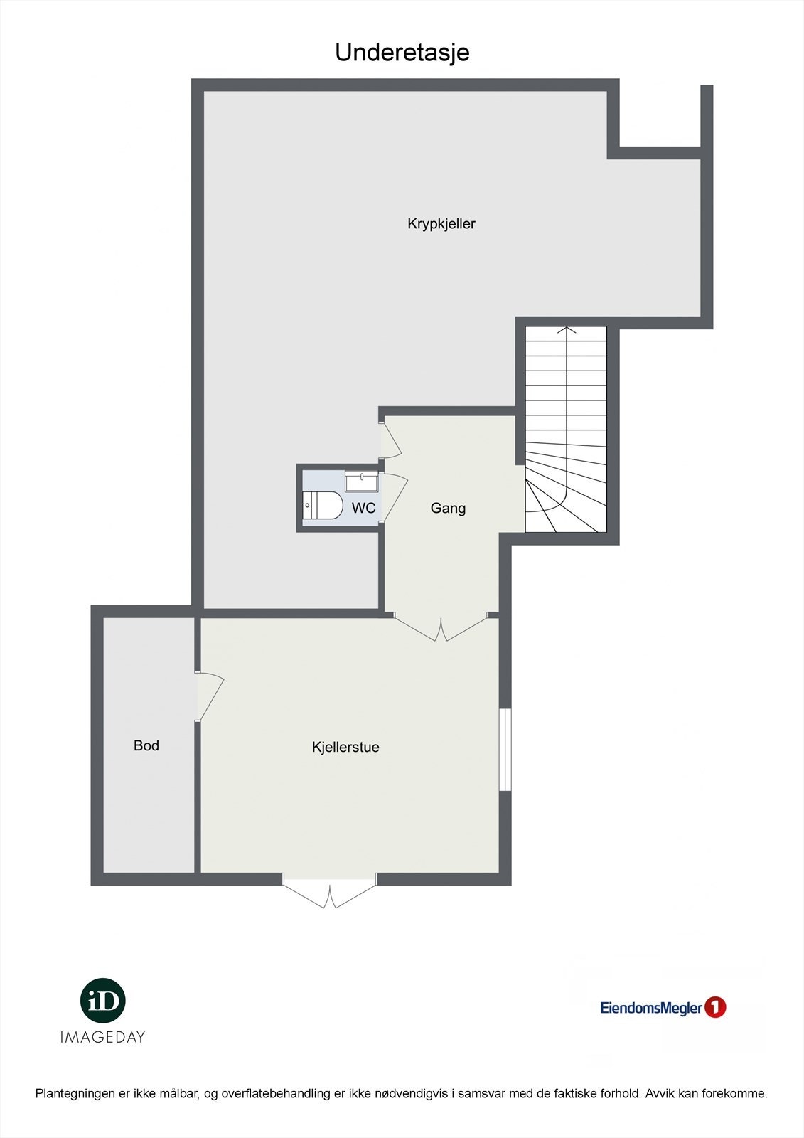 Plantegning underetasje. Galleribilde