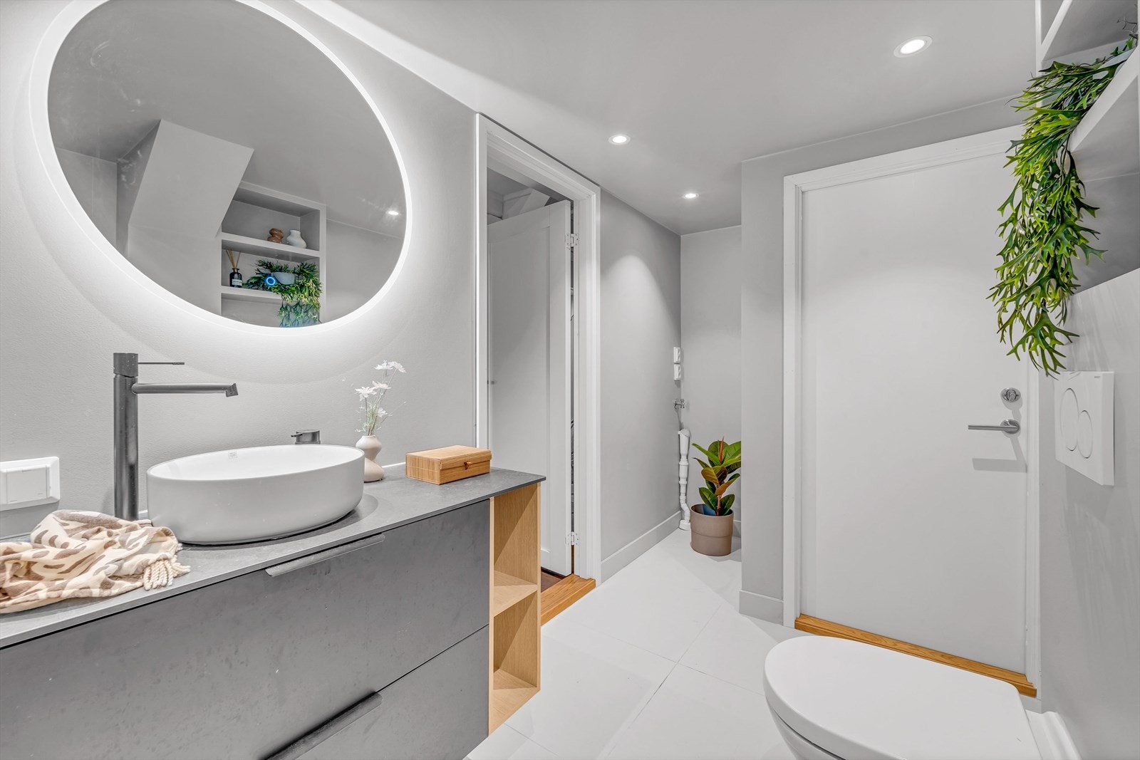 Det er opplegg og plass til vaskemaskin Galleribilde