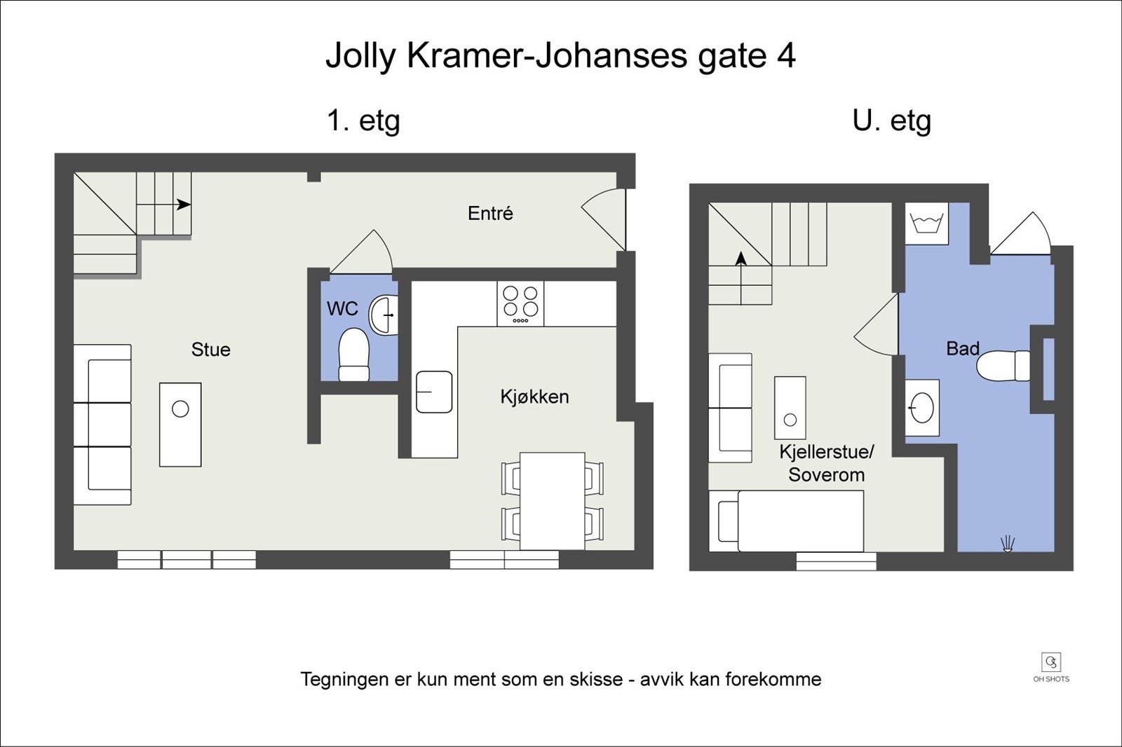 Plantegning over etasjene Galleribilde