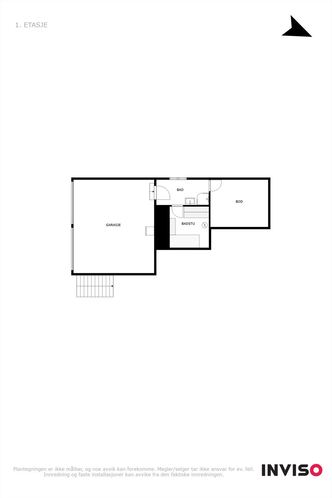 Planskisse sokkel/ kjeller Galleribilde