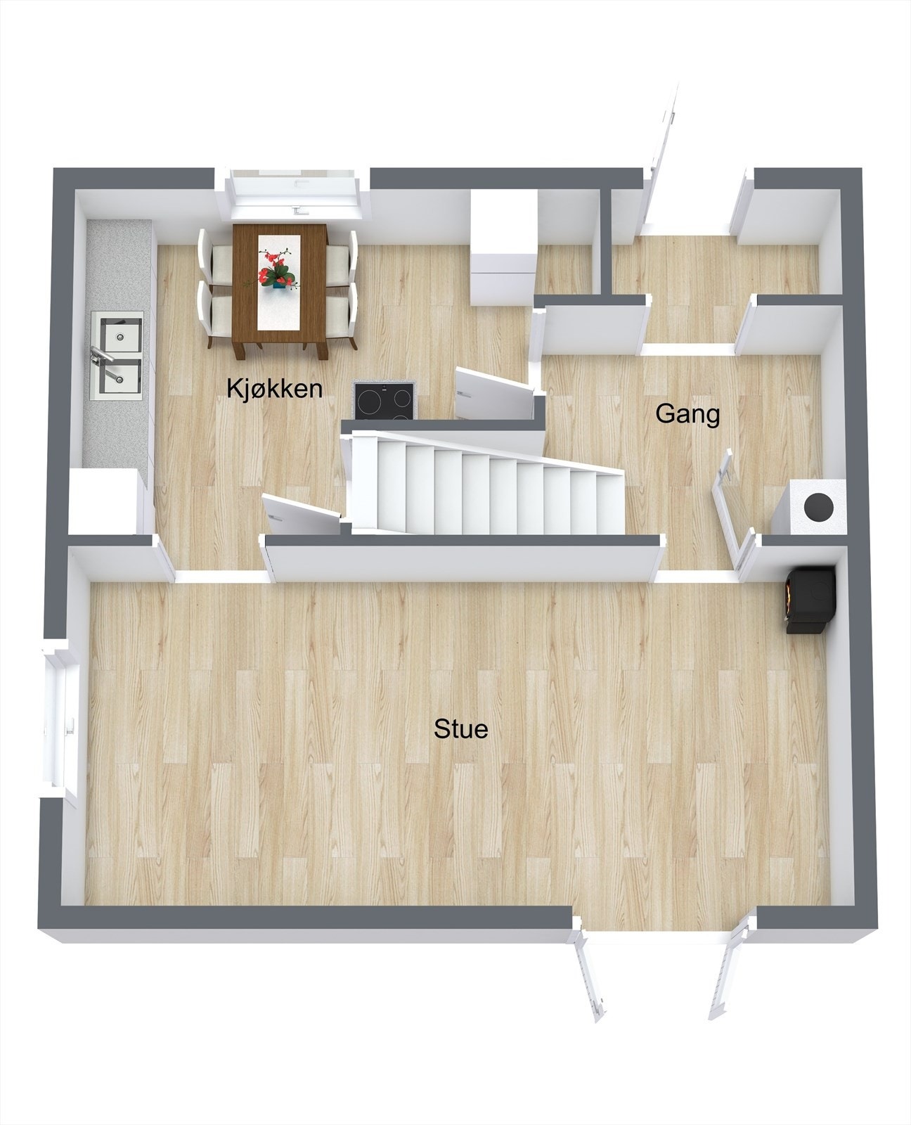 3D 1. etg. Galleribilde