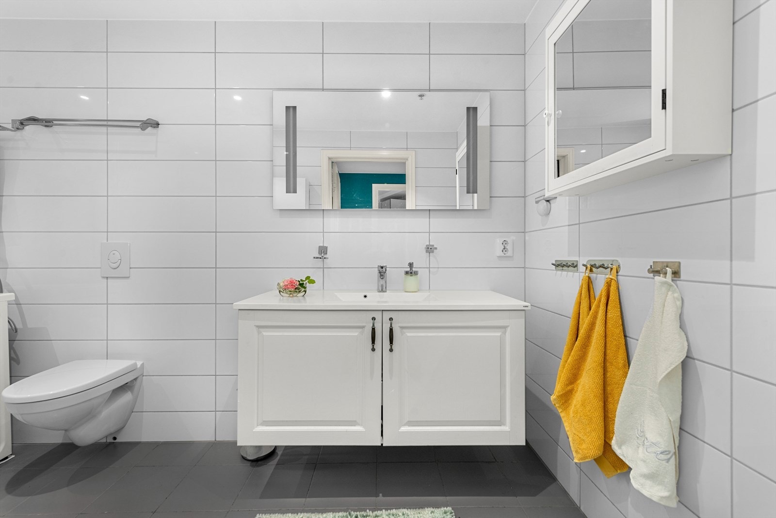 Badet er på 7 kvm og har fått TG 1 av takstmann. Galleribilde