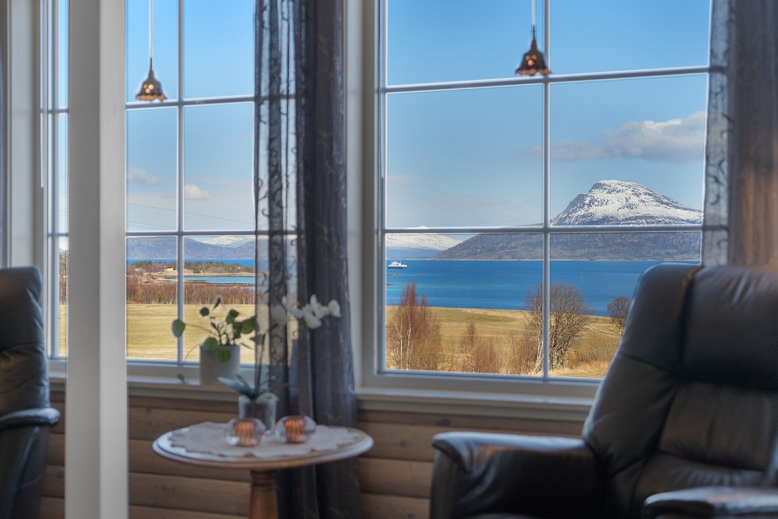 Flott utsikt fra stua Galleribilde